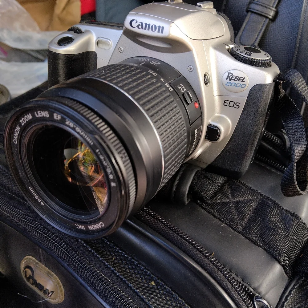 Canon Black and Silver Lens Camera